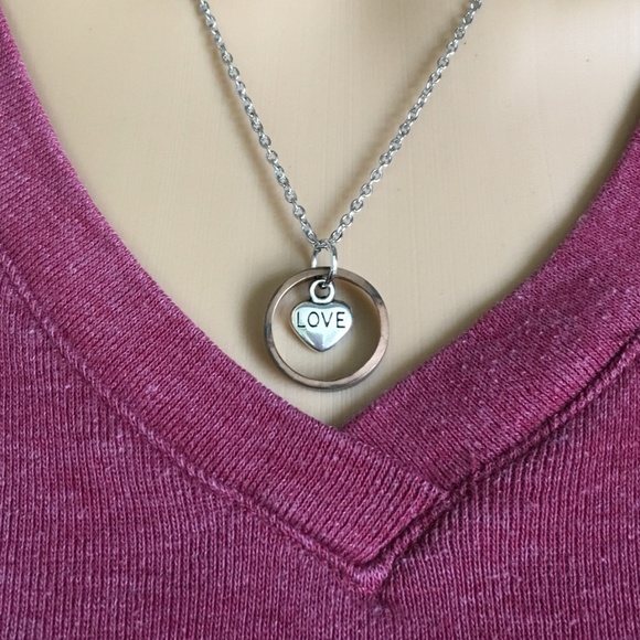 US Copper Wheat Penny Coin Ring Heart Necklace Stainless Steel Handmade OOAK - Picture 7 of 13